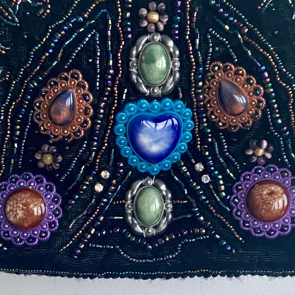 Butler & Wilson Vintage Gemstone Beaded Clutch Bag - Picture 3 of 12